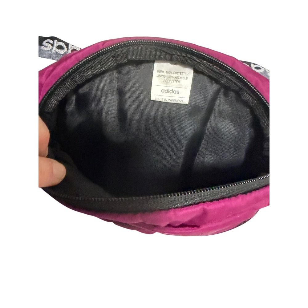 Adidas Fannypack pouch purse colorful purple/pink activewear lightweight travel - Picture 5 of 9